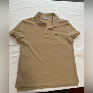 Women’s size 34 tan Lacoste polo